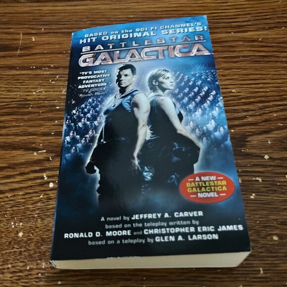 Battlestar Galactica (2006, Jeffrey A. Carver) TV Show Tie-in Paperback Book - Picture 1 of 4